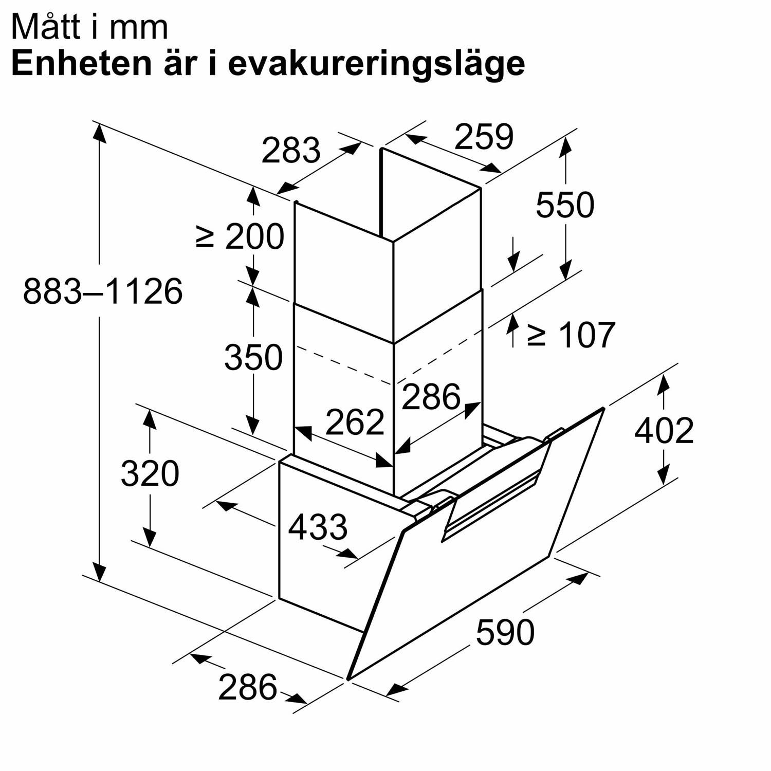 Siemens Væghængt emhætte LC67KFN60 - Billede 9