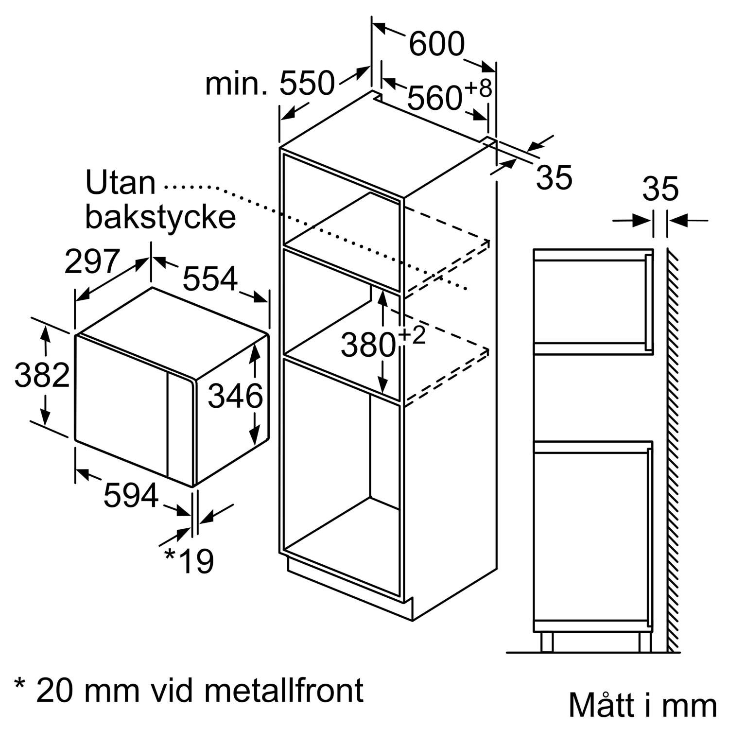 Siemens Indbygningsmikroovn BF525LMB1 - Billede 4