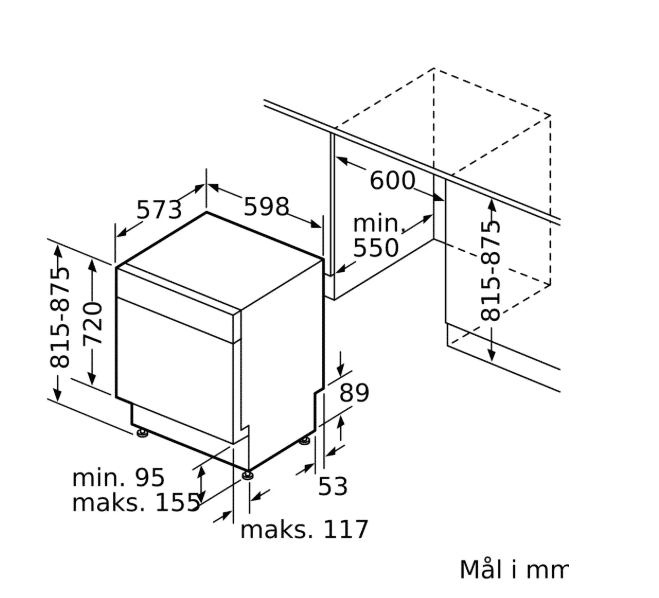 Bosch Opvaskemaskine SMU2HVW02S - Billede 9