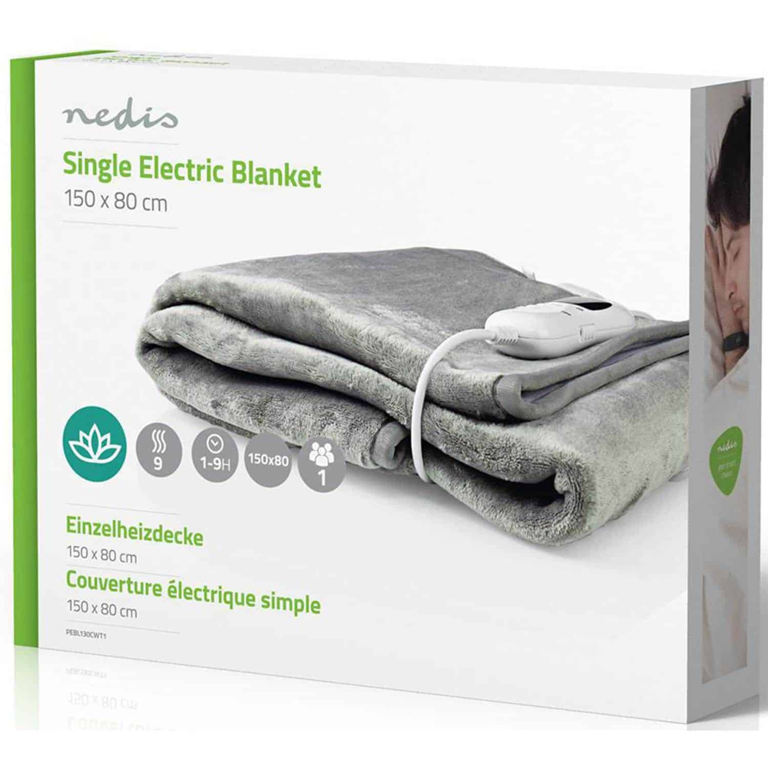 Nedis Velvære Elektrisk Varmetæppe150x80 - Billede 8