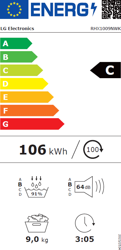 LG Kondenstørretumbler RHX1009NWK - Billede 4