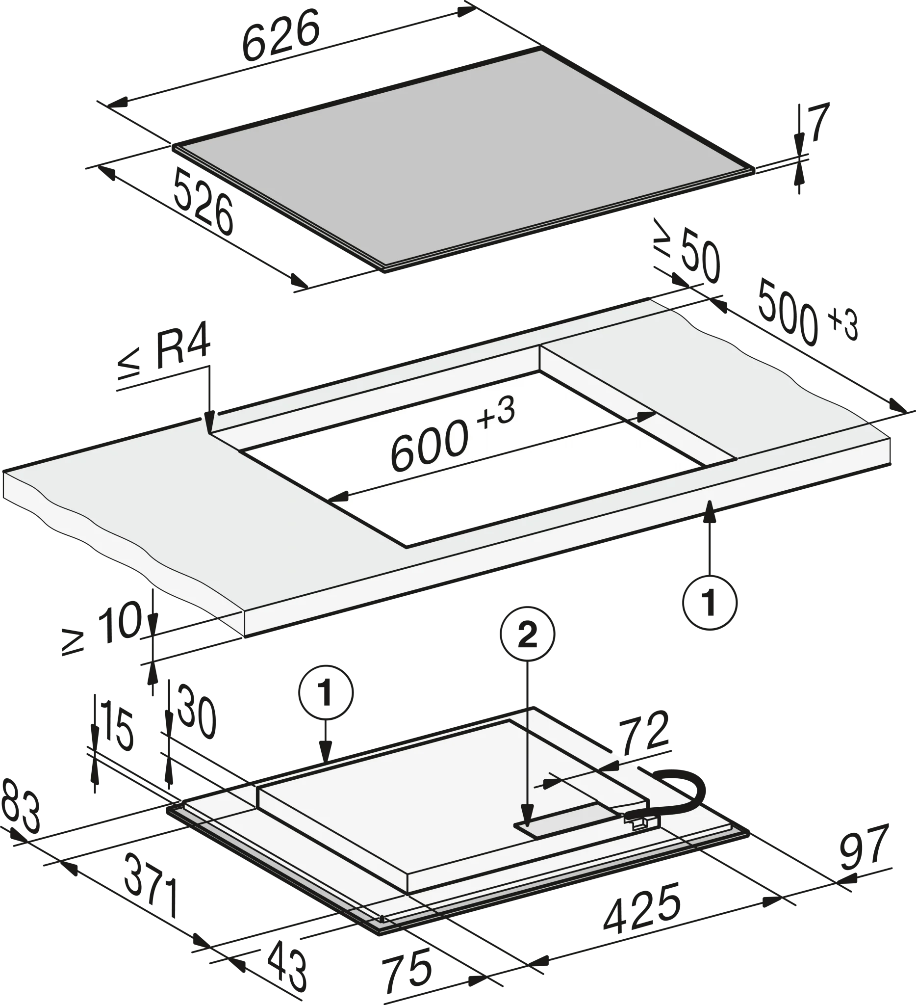 Miele Induktionskogeplade KM 8565 FR - Billede 5