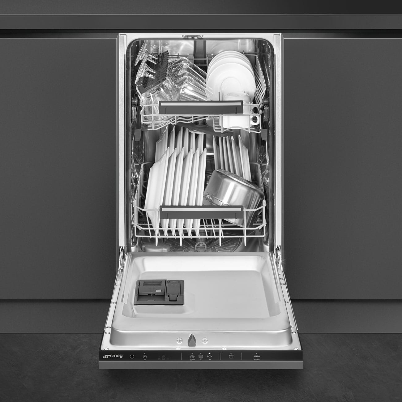 SMEG Integrerbar opvaskemaskine ST4522DIN - Billede 9